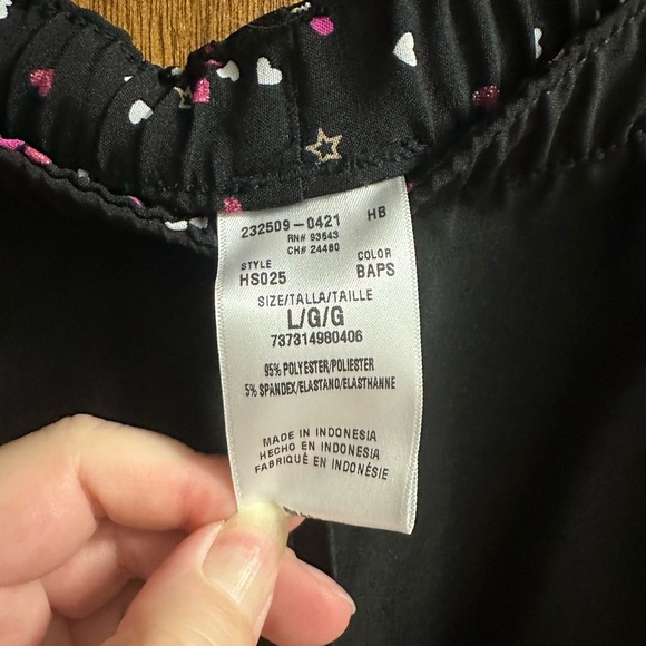 Black scrub pants. Large - Picture 3 of 5